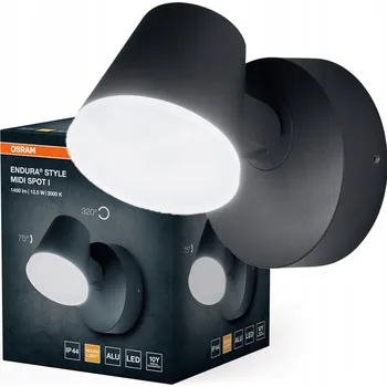 Venkovní osvětlení Venkovní nástěnné LED svítidlo 13.5W 800lm 3000K šedé IP44 Endura