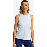 DOMYOS Dámské fitness tílko regular 2XL MODRÁ|ŠEDÁ