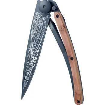kapesní nůž Kapesní nůž Deejo 1GB194 Tattoo Black 37g juniper wood Dragonfly