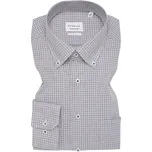Košile Eterna Modern Fit Twill Karo drobná kostka velikost: 43, délka rukávu: dlouhý rukáv