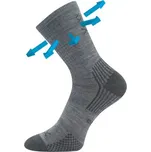 VoXX Ponožky dětské slabé z merino OPTIMALIK s ionty stříbra SVĚTLE ŠEDÉ (3 páry) Velikost: 20-24 (14-16)