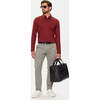 Pánská košile Pierre Cardin Polokošile C5 30604.3055 Bordó Regular Fit XXL