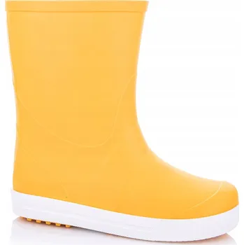 Dívčí holínky HOLÍNKY HOLÍNKY GOKIDS WAVE 979 ŽLUTÉ ODOLNÉ BOTY 33