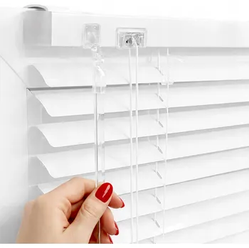 Žaluzie Hliníková žaluzie 25 mm BÍLÁ horizontální hotová na míru 45x130 cm