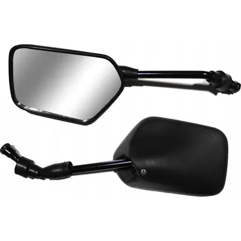 Zrcátko pro motocykl Motocyklová zrcátka, nastavitelná, černá, pro čtyřkolky, ATV, skútry – odolná!