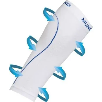 Pánské ponožky MUND KOMPRESNÍ NÁVLEKY NA NOHY, Bílá S (30-34)