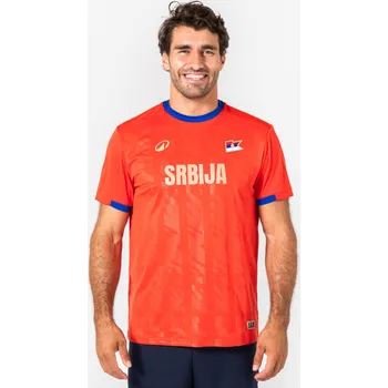Fotbal KIPSTA Fotbalový dres Srbska pro dospělé S MODRÁ|ČERVENÁ