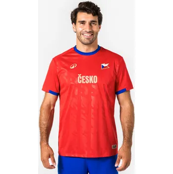 Fotbal KIPSTA Fotbalový dres Česka pro dospělé 2XL MODRÁ|ČERVENÁ