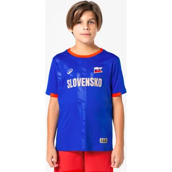 Fotbal KIPSTA Dětský fotbalový dres pro fanoušky Slovenska 14 LET MODRÁ|ČERVENÁ