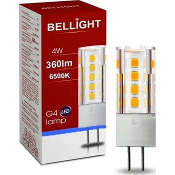 Žárovka LED ŽÁROVKA G4 4W = 55W 12V AC/DC 6500K Studená bílá 360lm Bellight