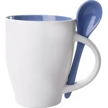 Spoon hrnek se lžičkou - 300 ml - modrá / bílá - AP862000-06