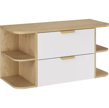 Koupelnový nábytek Comad Koupelnová skříňka pod deskové umyvadlo set Aster White 100 bílá/dub cremona