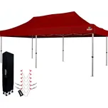 BRIMO Nůžkový stan 3x6 m ALU bez stěn - Hliníkový rám, Vodotěsný - bez stěn - Červená S. Alu 140654145