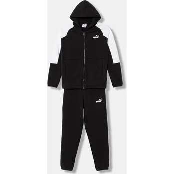Dětská tepláková souprava Puma ESS BLOCK 693334 černá 99X, vel. 140