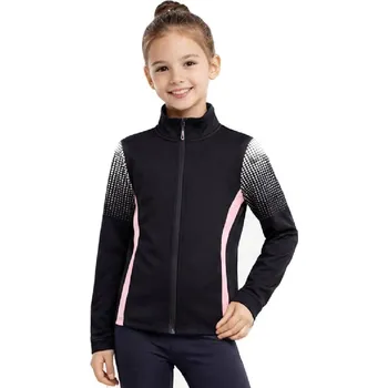 Dívčí mikina FUNKČNÍ DÍVČÍ MIKINA SPORTY CELOROČNÍ NOVINKA Barva: Černá, Velikost: 134