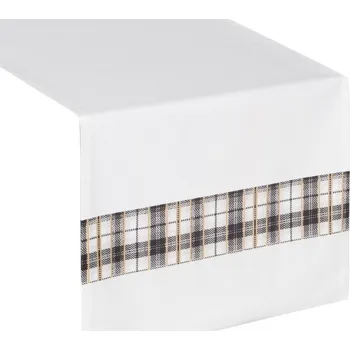 ubrus Běhoun bílý 140 x 40 cm