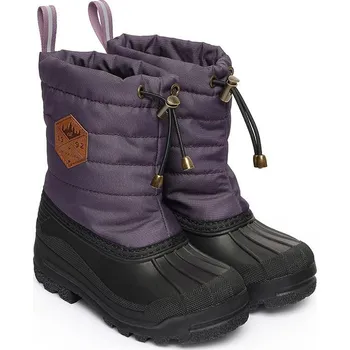 Dívčí kozačky mikk-line Aubergine/ Schwarz 3176180 23