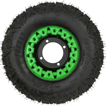 Pneumatika Kompletní kolo 7 palců s pneu 16x8-7 zelená 4x110mm