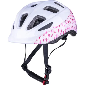 Cyklistická přilba LACETO Dětská cyklistická helma CHICA S BÍLÁ