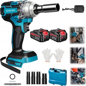 AKUMULÁTOROVÝ RÁZOVÝ UTAHOVÁK BEZKARTÁČOVÝ na KOLA 520Nm 2x AKU 12000mAh NASA