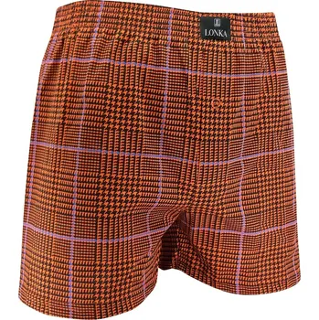 Trenýrky Lonka Trenýrky pánské KAREL ze 100% bavlny KOSTKA vzor A3 Velikost: XL