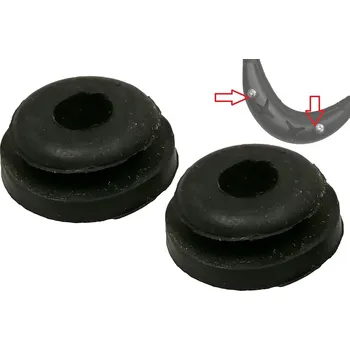 Spojovací materiál motoru Gumová podložka krytu výfuku 49cc - 2ks