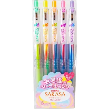 ZEBRA Pero gelové Sarasa Clip Marble 5 barev