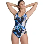 ARENA DÁMSKÉ PLAVKY BODYLIFT PAMELA LIGHTCROSS C-CUP, Modrá, Černá, Béžová D 38