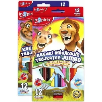 Pastelka Pastelky trojhranné JUMBO Inspiria 12 barev