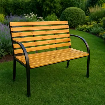 Zahradní lavice Zahradní lavice SAMIA - černá / hnědá