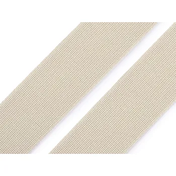 Pruženka měkká tkaná šíře 25 mm, malé, 2 béžová světlá
