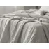 Povlečení Textilomanie Purely mušelínové povlečení svetlě šedé 135 x 200, 80 x 80 cm zipový uzávěr
