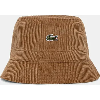 Klobouk Manšestrový klobouk Lacoste RK2934 hnědá 88X, vel. M