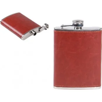 Placatka Nerezová placatka s PVC kůží hnědá