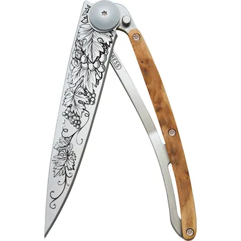 Sport Kapesní nůž Deejo 1CB089 Tattoo 37g juniper wood Grand Cru