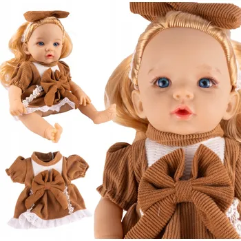 Panenka Panenka miminko MIMINKO jako ŽIVÁ 32 cm v oblečku Pohyblivé nožičky Ručičky s Opaskou