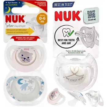 dudlíky Anatomický silikonový Dudlík NUK 0+