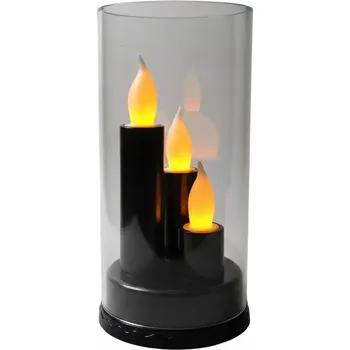 Svícen Dekorativní svícen CORTINA 1/25/SLC Elektrický LED průměr 8,3 cm Černý 16 cm