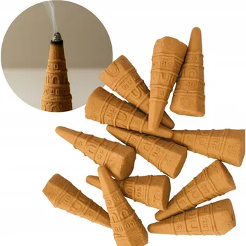 Čajovna Deni Carte Přírodní kuželové vonné tyčinky BackFlow 12 Ks Aromalampa pro vonné tyčinky XL