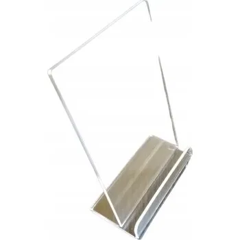 STOJAN, ZÁSOBNÍK NA LETÁKY A4 VERTIKÁLNÍ PLEXI 10 KUSŮ