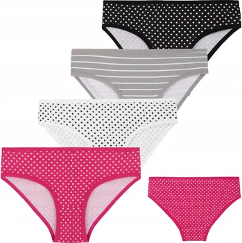 Dívčí bavlněné kalhotky FIGI, mix barev MORAJ, velikost 98-104, 4 kusy v balení