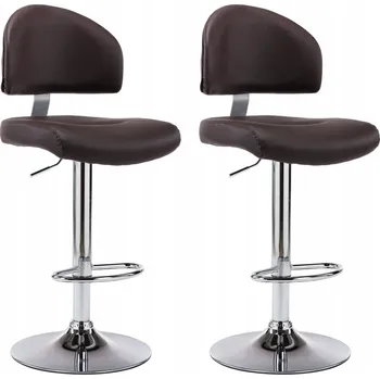 Barová židle Barová Židle VidaXL , odstíny hnědé, 119 cm, umělá kůže