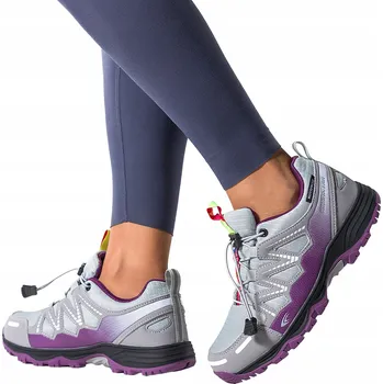 Dámské tenisky TREKOVÉ BOTY Šedé Dámské SPORTOVNÍ Nepromokavé Šněrovací POHODLNÉ vel. 37