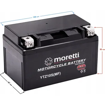 Motobaterie AGM Akumulátor Moretti MTZ10S 8,6Ah 12V YTZ10S