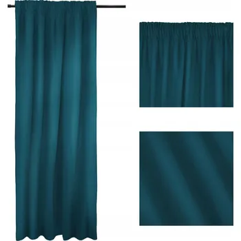 Závěs Závěsy hotové ZATEMŇOVACÍ ZÁVĚS BLACKOUT 140x250 TMAVĚ TYRKYSOVÁ Arctic