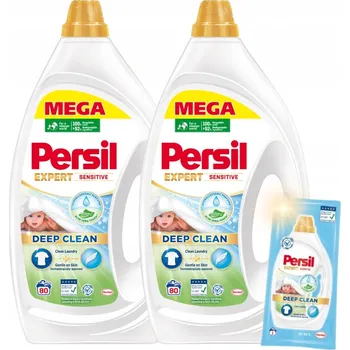 Prací gel Persil Sensitive Expert Deep Clean gel na praní bílého prádla, 80 dávek, 3,60l x2