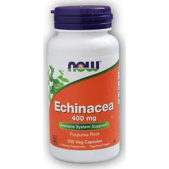 NOW Foods Echinacea (Třapatka) 400mg 100 rostlinných kapslí