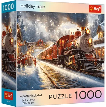 Puzzle TREFL Puzzle Vánoční vlak 1000 dílků