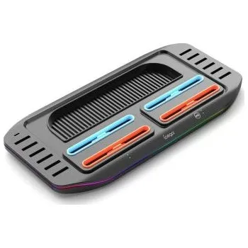 Herní konzole iPega SW2210 Multifunkční Nabíjecí RGB Stojan pro Nintendo Switch 2 Black (6974363712730)
