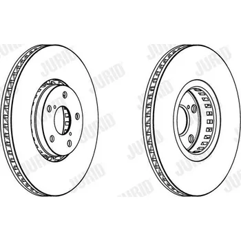 Autodíl Brzdový kotouč JURID 562950JC-1 : 1